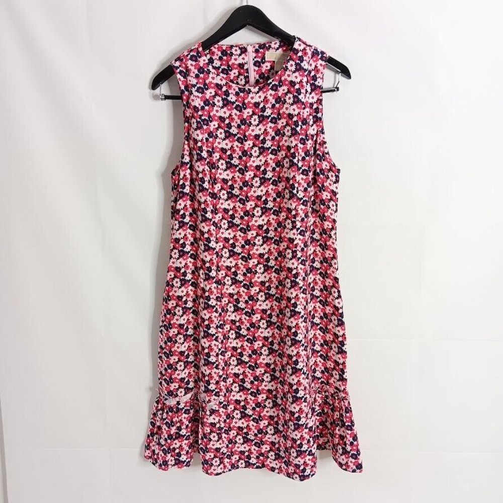 Michael Michael Kors Womens 10 Dress A Line Pink /Red Floral Size 10